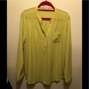 Orange creek ladies size large sheer blouse